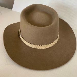 Australian Outback vintage unisex tan jackaroo hat 58 7 1/4